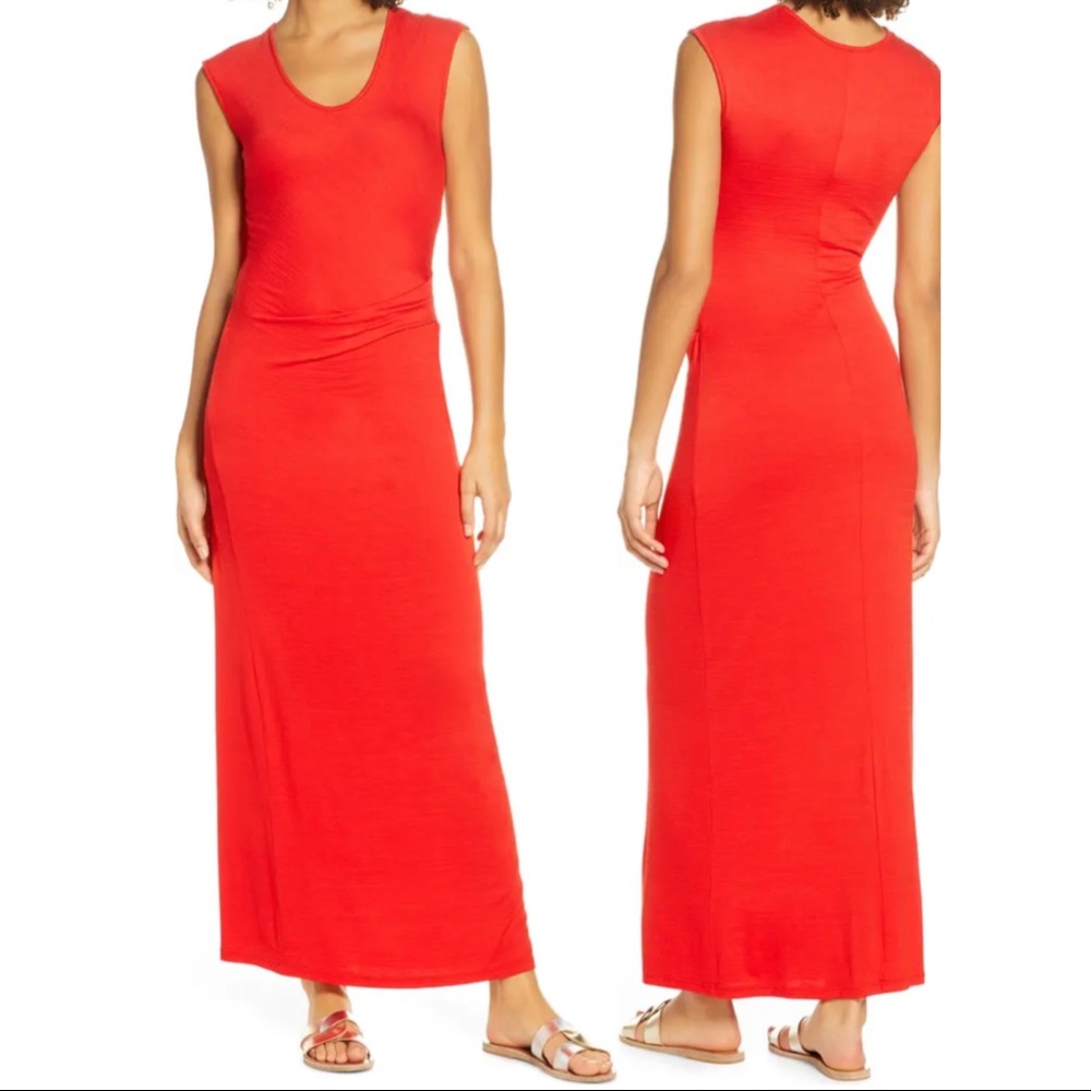 FRAICHE BY J Rushed jersey maxi dress